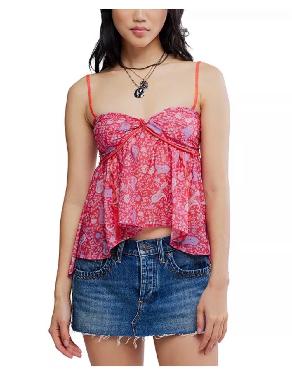 Free People Women's Shirt Size L Malia Sweetheart Neck Tube Top